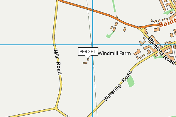 PE9 3HT map - OS VectorMap District (Ordnance Survey)