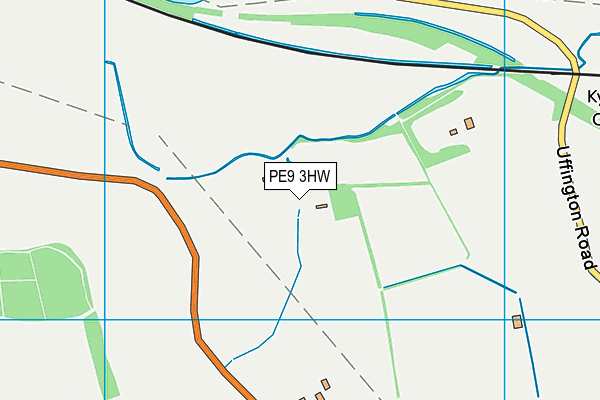 PE9 3HW map - OS VectorMap District (Ordnance Survey)