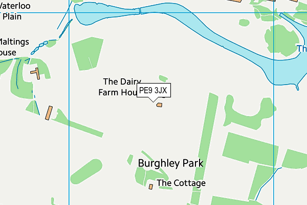 Burghley Park (Stamford) Golf Club map (PE9 3JX) - OS VectorMap District (Ordnance Survey)
