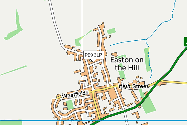 PE9 3LP map - OS VectorMap District (Ordnance Survey)