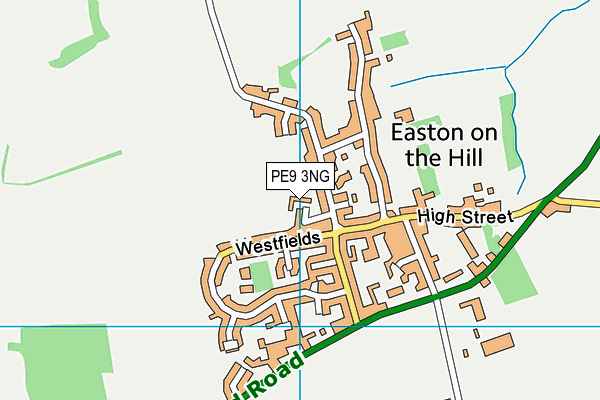 PE9 3NG map - OS VectorMap District (Ordnance Survey)