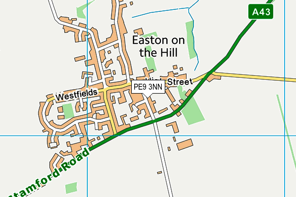 PE9 3NN map - OS VectorMap District (Ordnance Survey)