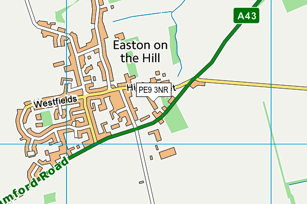 PE9 3NR map - OS VectorMap District (Ordnance Survey)