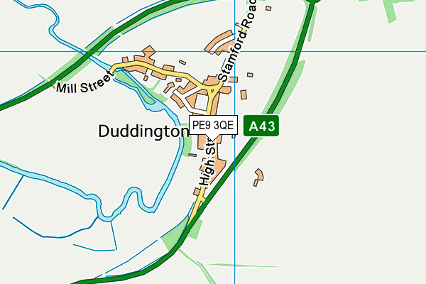 Map of DUDDINGTON ESTATES LIMITED at district scale