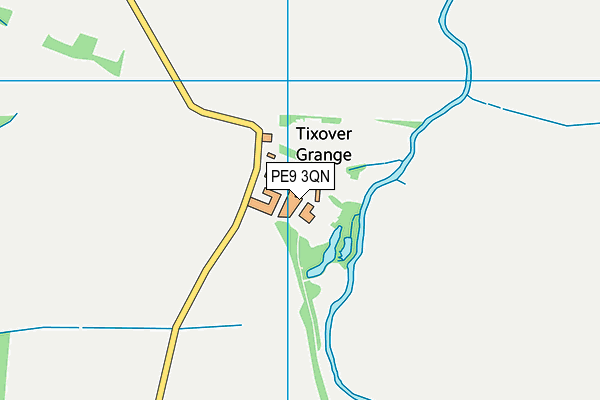 PE9 3QN map - OS VectorMap District (Ordnance Survey)