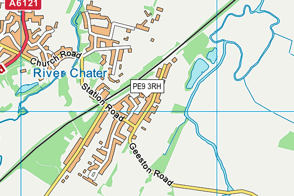 PE9 3RH map - OS VectorMap District (Ordnance Survey)