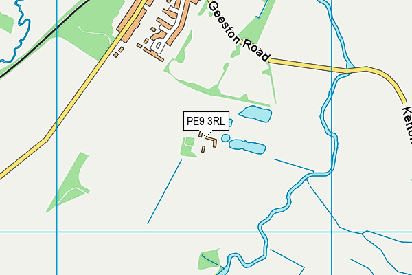 PE9 3RL map - OS VectorMap District (Ordnance Survey)