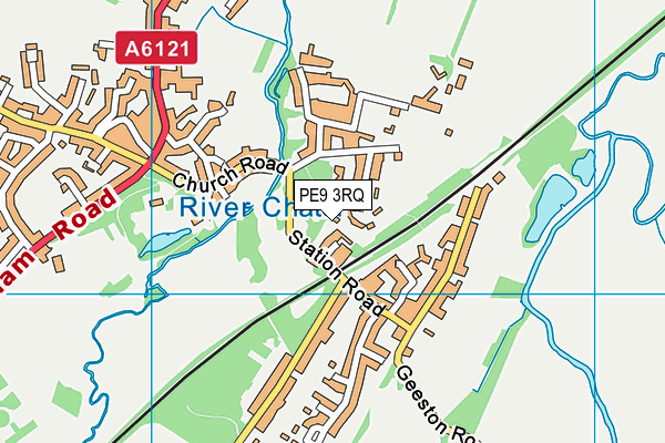 PE9 3RQ map - OS VectorMap District (Ordnance Survey)