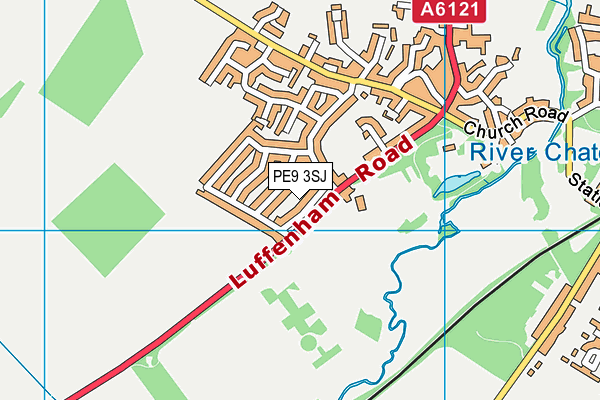 PE9 3SJ map - OS VectorMap District (Ordnance Survey)