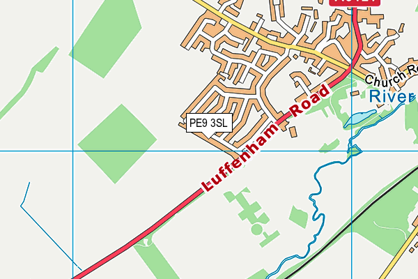 PE9 3SL map - OS VectorMap District (Ordnance Survey)