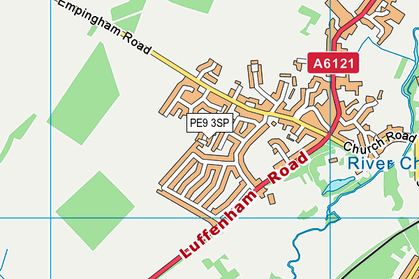 PE9 3SP map - OS VectorMap District (Ordnance Survey)