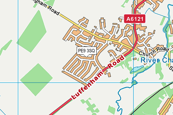 PE9 3SQ map - OS VectorMap District (Ordnance Survey)