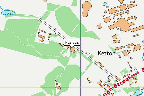 PE9 3SZ map - OS VectorMap District (Ordnance Survey)