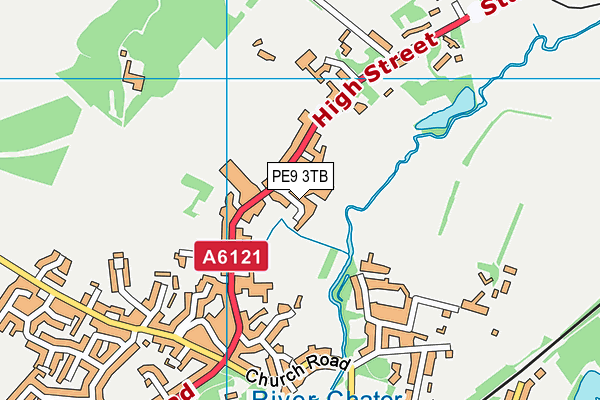 PE9 3TB map - OS VectorMap District (Ordnance Survey)