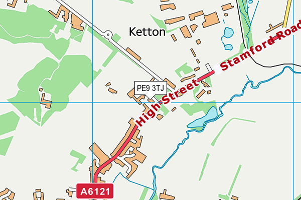 PE9 3TJ map - OS VectorMap District (Ordnance Survey)