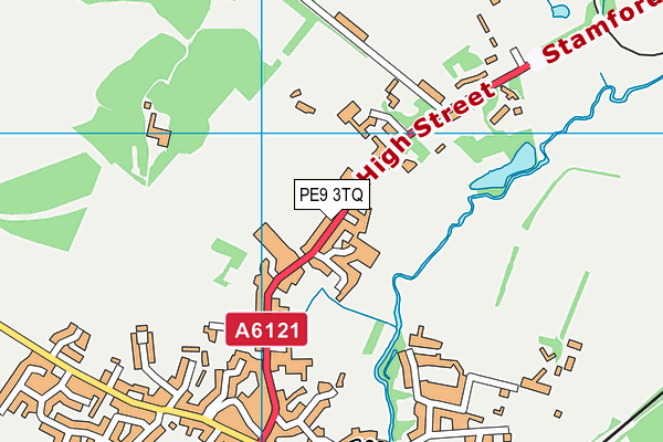 PE9 3TQ map - OS VectorMap District (Ordnance Survey)