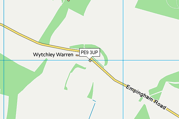 PE9 3UP map - OS VectorMap District (Ordnance Survey)