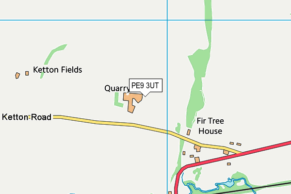 PE9 3UT map - OS VectorMap District (Ordnance Survey)