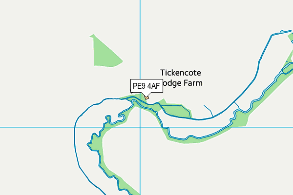 PE9 4AF map - OS VectorMap District (Ordnance Survey)