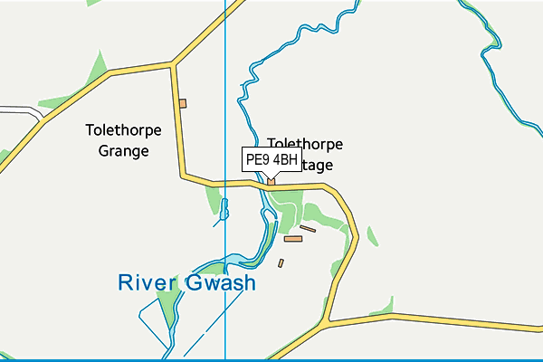 PE9 4BH map - OS VectorMap District (Ordnance Survey)