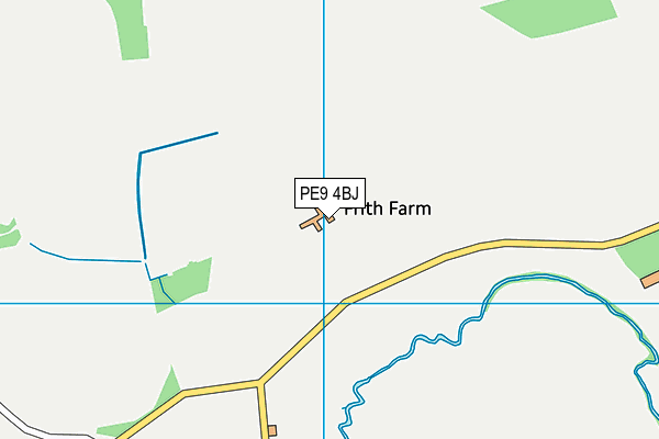 PE9 4BJ map - OS VectorMap District (Ordnance Survey)