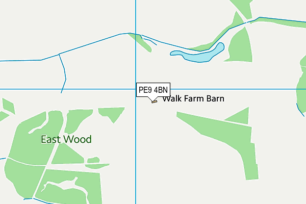 PE9 4BN map - OS VectorMap District (Ordnance Survey)