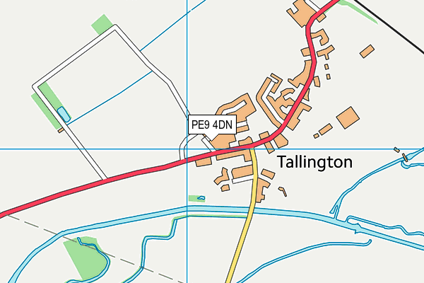 PE9 4DN map - OS VectorMap District (Ordnance Survey)