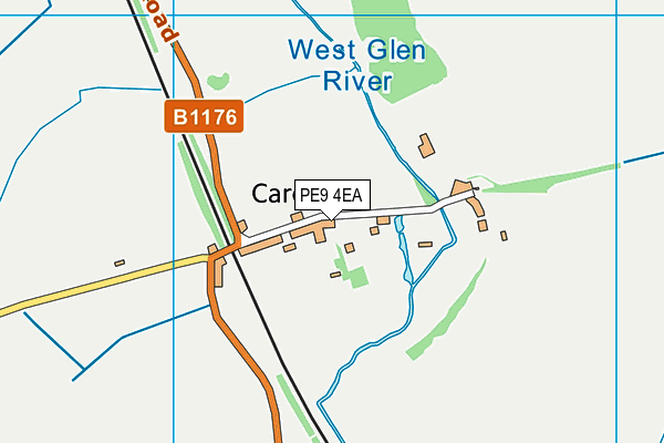 PE9 4EA map - OS VectorMap District (Ordnance Survey)