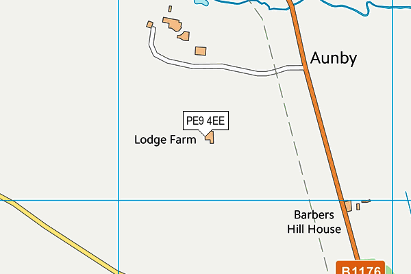 PE9 4EE map - OS VectorMap District (Ordnance Survey)