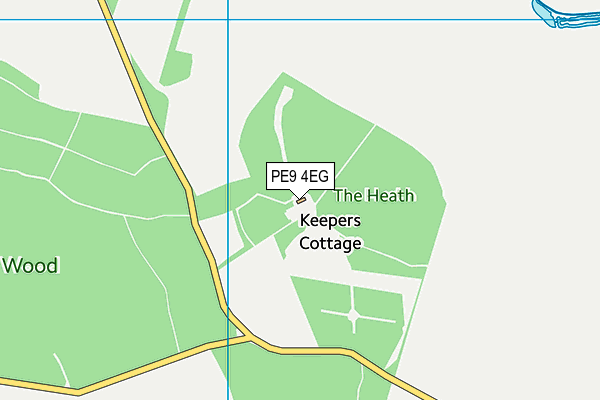 PE9 4EG map - OS VectorMap District (Ordnance Survey)