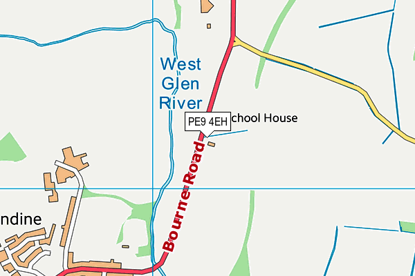 PE9 4EH map - OS VectorMap District (Ordnance Survey)