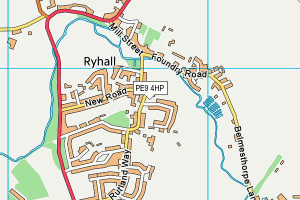 PE9 4HP map - OS VectorMap District (Ordnance Survey)