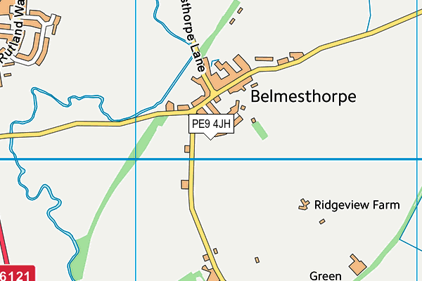 PE9 4JH map - OS VectorMap District (Ordnance Survey)