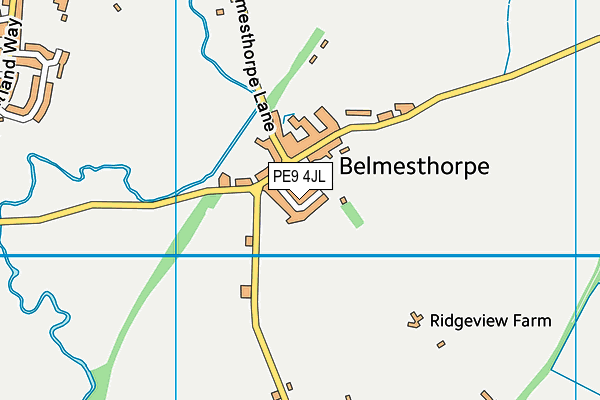 PE9 4JL map - OS VectorMap District (Ordnance Survey)