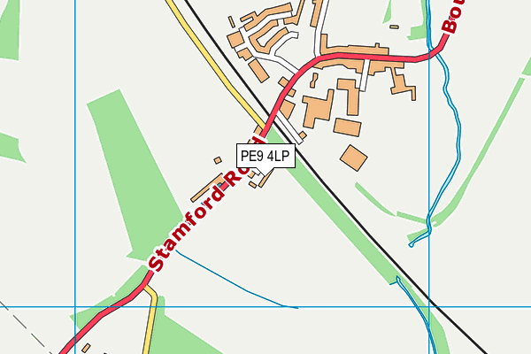 PE9 4LP map - OS VectorMap District (Ordnance Survey)