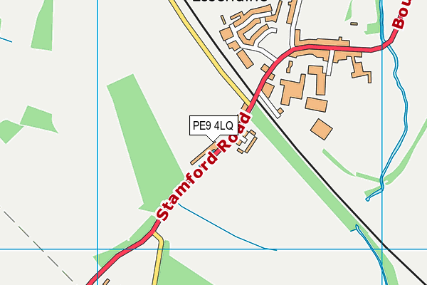 PE9 4LQ map - OS VectorMap District (Ordnance Survey)