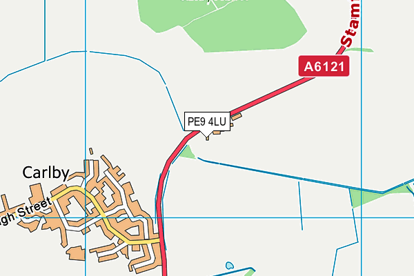 PE9 4LU map - OS VectorMap District (Ordnance Survey)