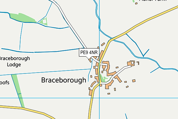 PE9 4NR map - OS VectorMap District (Ordnance Survey)