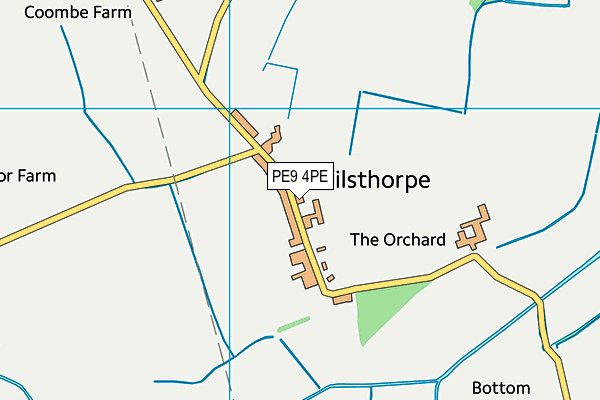 PE9 4PE map - OS VectorMap District (Ordnance Survey)