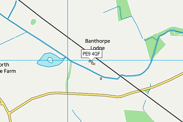 PE9 4QF map - OS VectorMap District (Ordnance Survey)