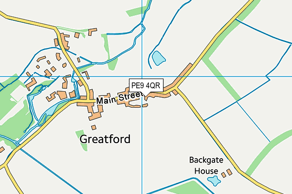 PE9 4QR map - OS VectorMap District (Ordnance Survey)