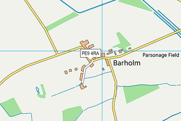 PE9 4RA map - OS VectorMap District (Ordnance Survey)