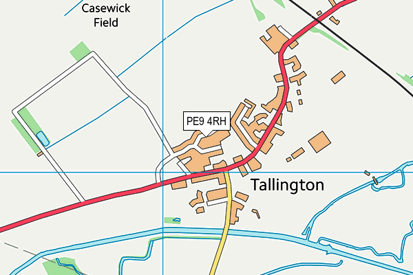 PE9 4RH map - OS VectorMap District (Ordnance Survey)