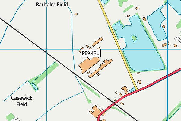 PE9 4RL map - OS VectorMap District (Ordnance Survey)