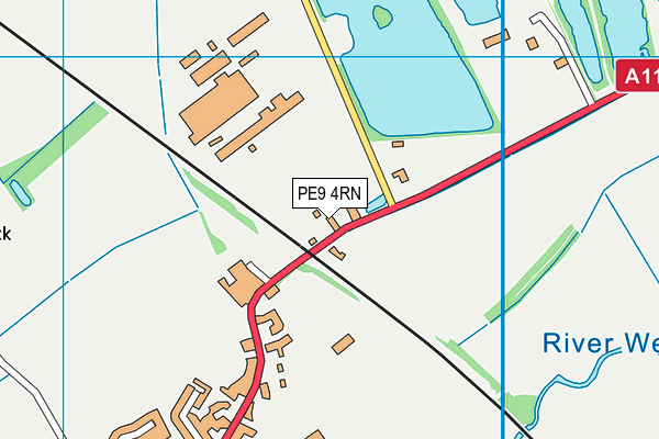 PE9 4RN map - OS VectorMap District (Ordnance Survey)