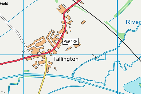 PE9 4RR map - OS VectorMap District (Ordnance Survey)