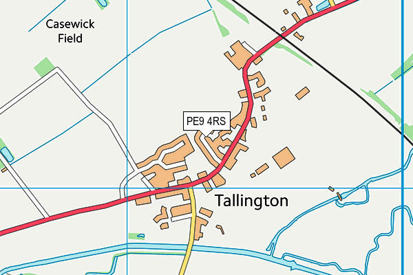 PE9 4RS map - OS VectorMap District (Ordnance Survey)