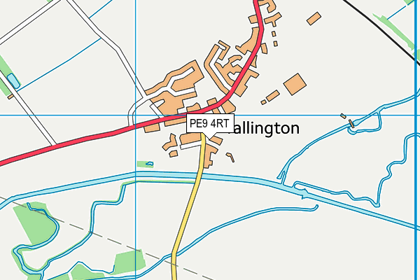 PE9 4RT map - OS VectorMap District (Ordnance Survey)