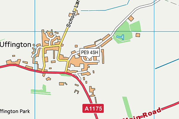 PE9 4SH map - OS VectorMap District (Ordnance Survey)