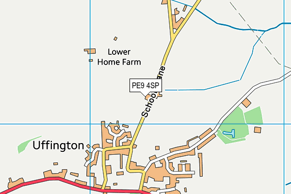 PE9 4SP map - OS VectorMap District (Ordnance Survey)